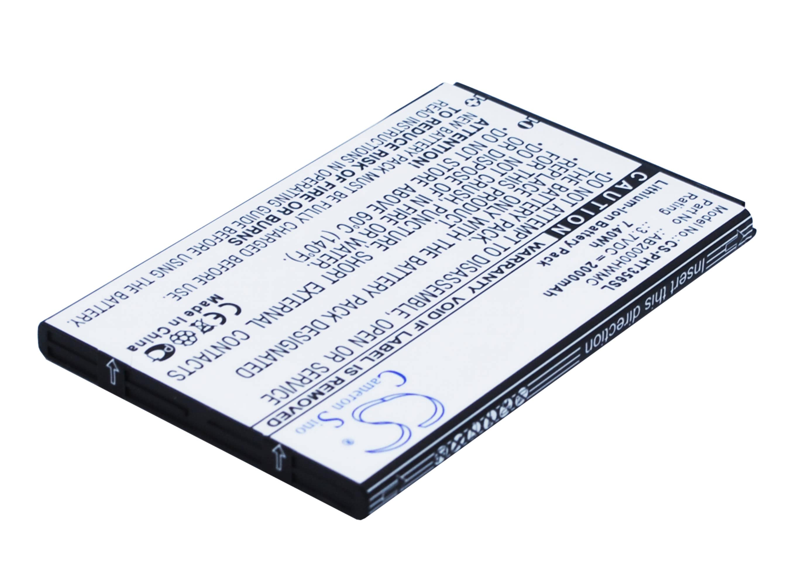 Batteri for SmartPhone, Mobil for Philips Xenium T3566, CTW3568, W3568 og andre.