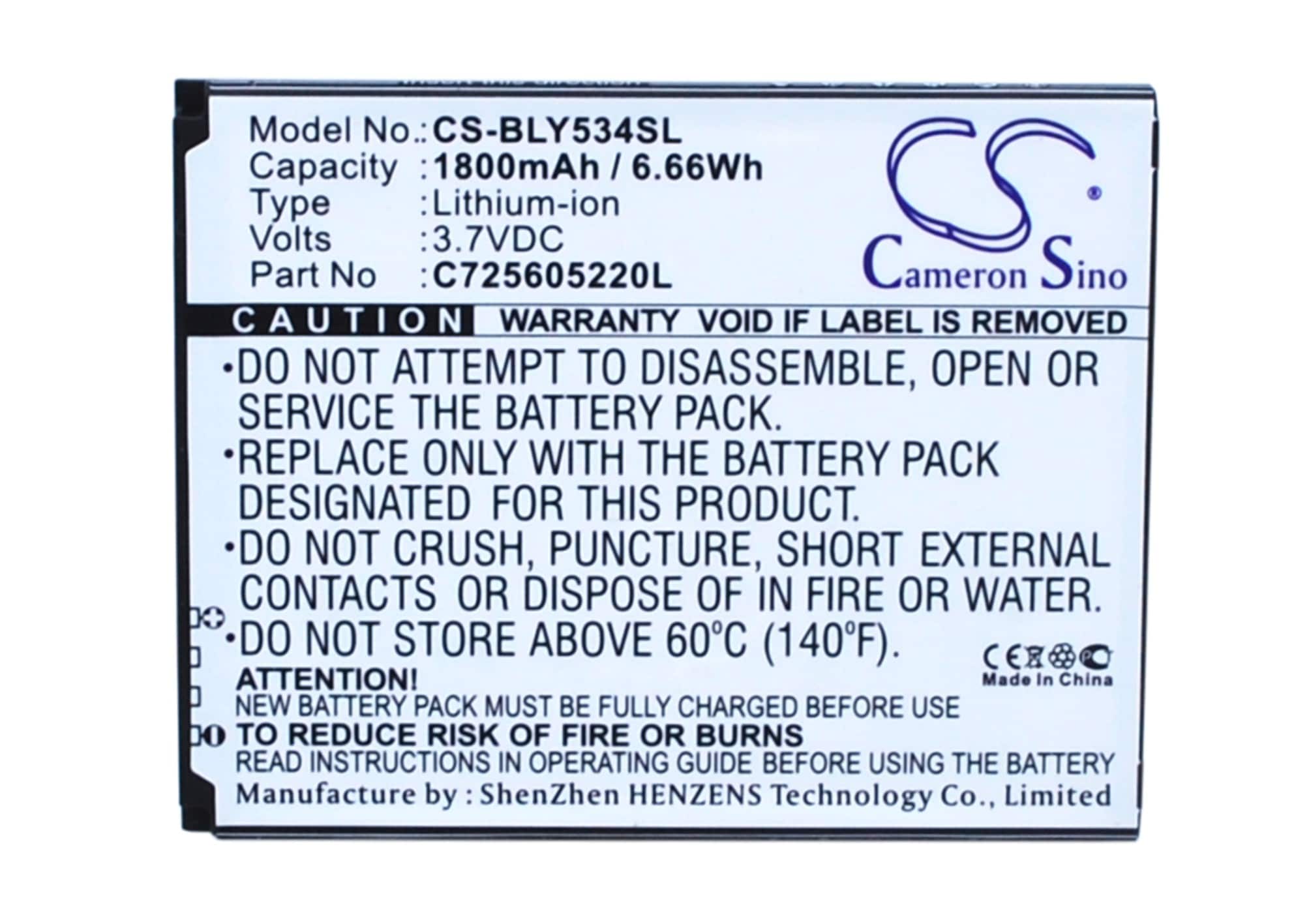 Batteri for smarttelefon, mobil for BLU Studio 5.0 HD, Studio 5.0 HD LTE, Y534Q