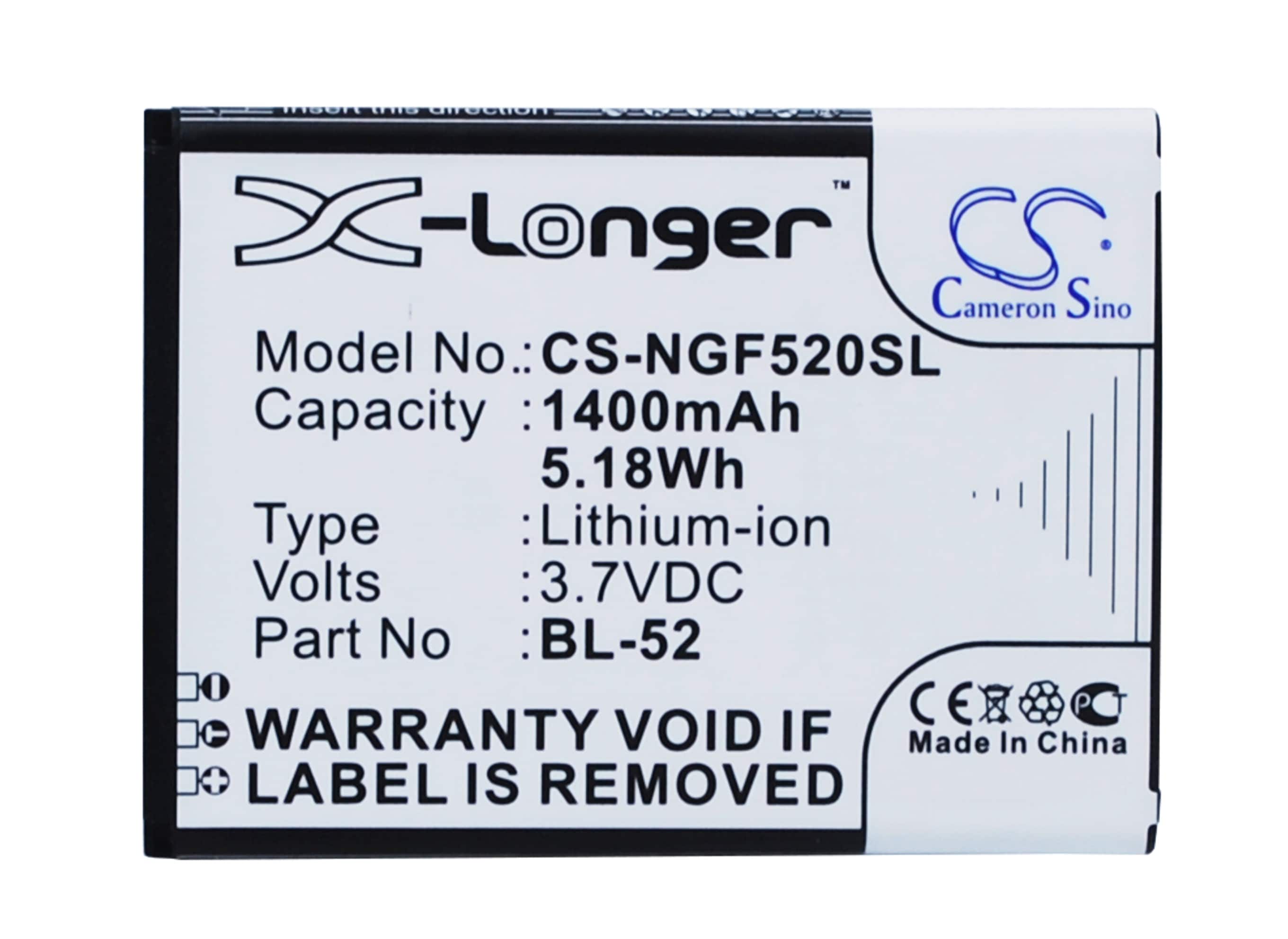 Batteri til SmartPhone, mobil for NGM Forward Young