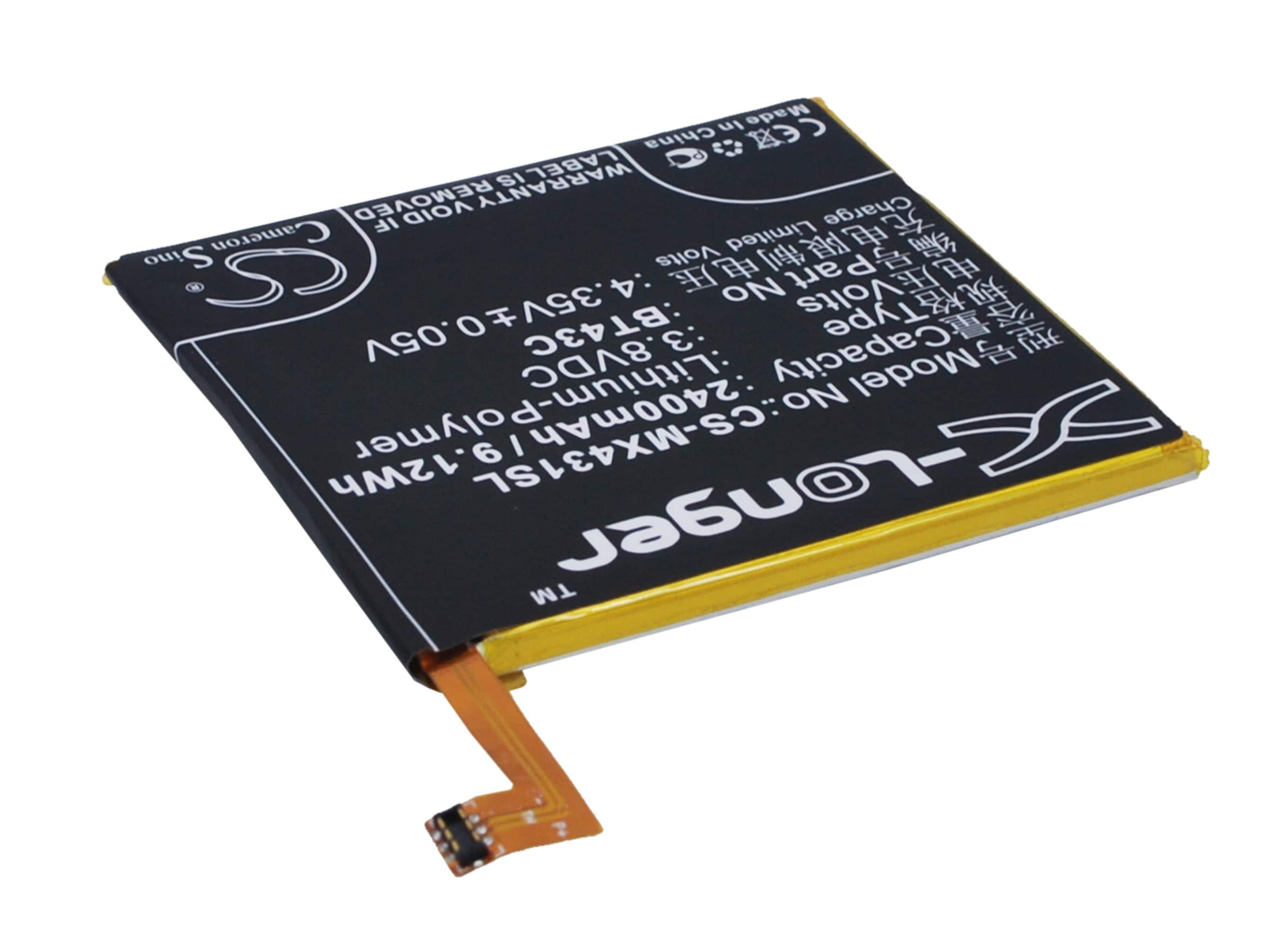 Batteri for SmartPhone, mobil for MeiZu M2, M578CA, M578CE etc.
