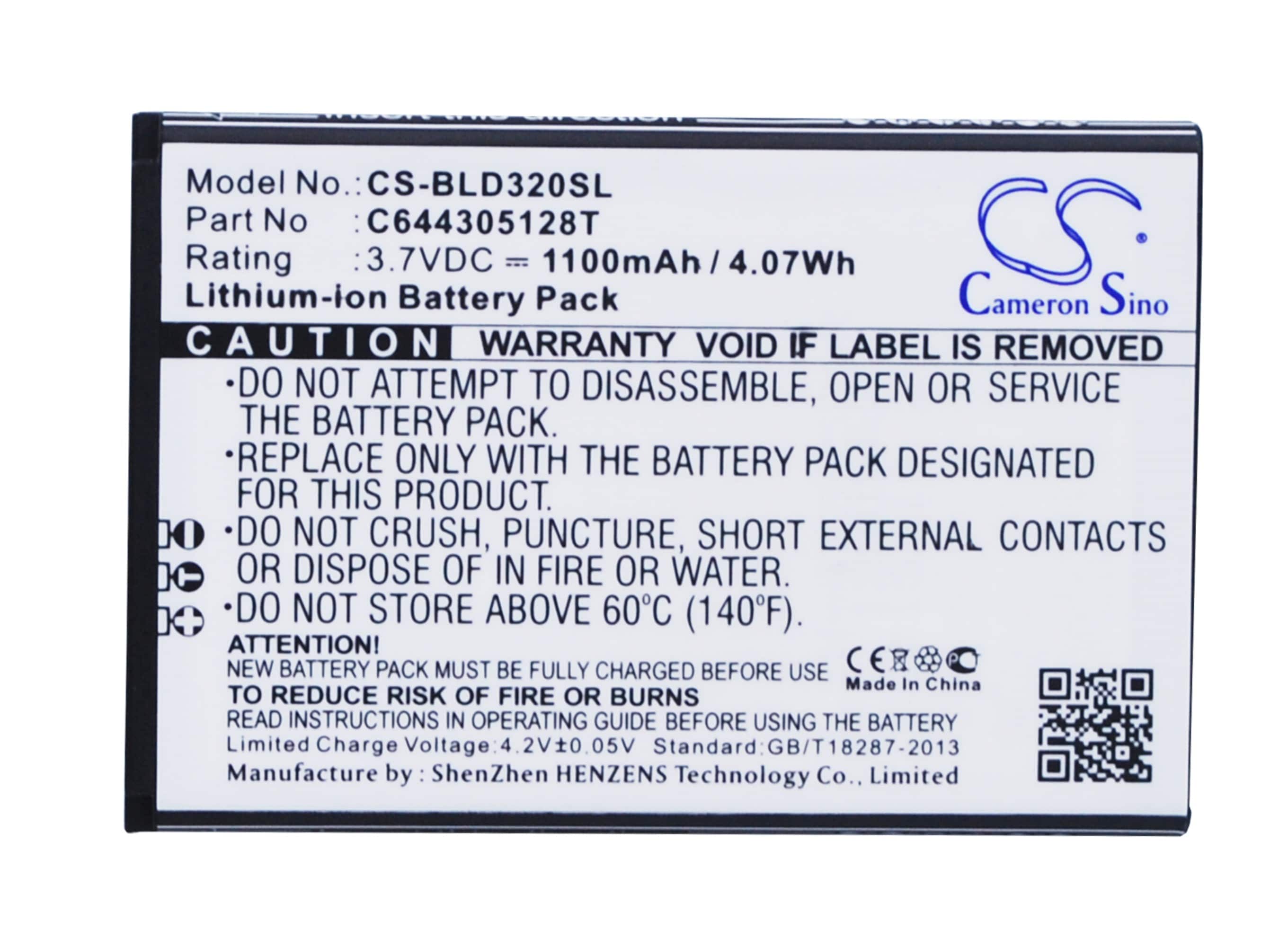 Batteri for SmartPhone, Mobil for BLU Dash 3.2