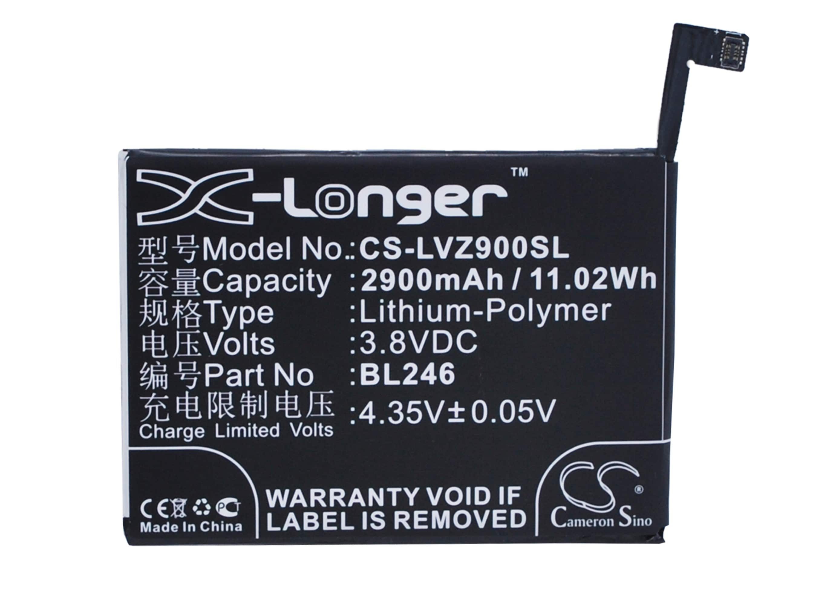 Batteri for SmartPhone, Mobil for Lenovo Vibe Shot, Vibe Max Z90, Vibe Max Z90-3 og andre.