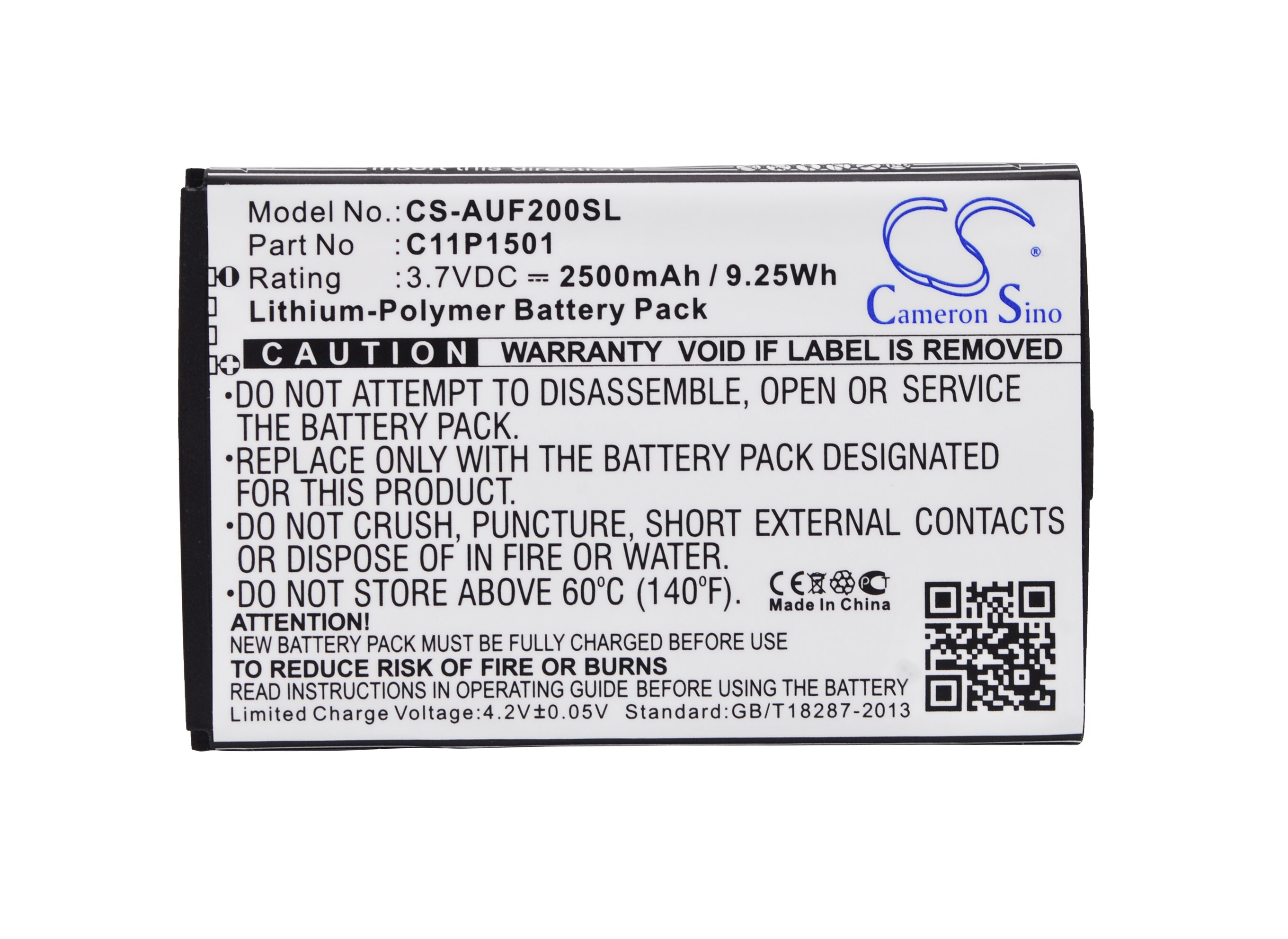 Batteri for SmartPhone, Mobil for Asus ZenFone 2, ZenFone 2 Dual SIM, ZE500CL og andre.