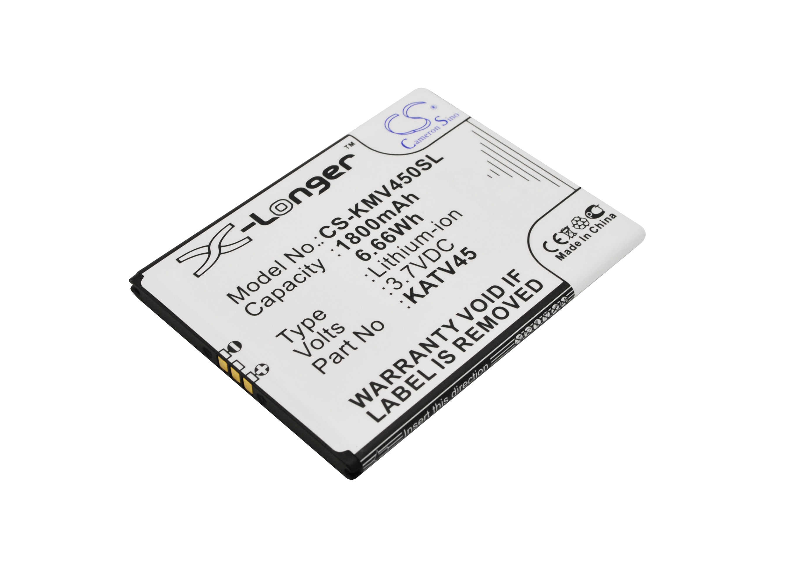 Batteri for SmartPhone, Mobil for KAZAM TV 4.5