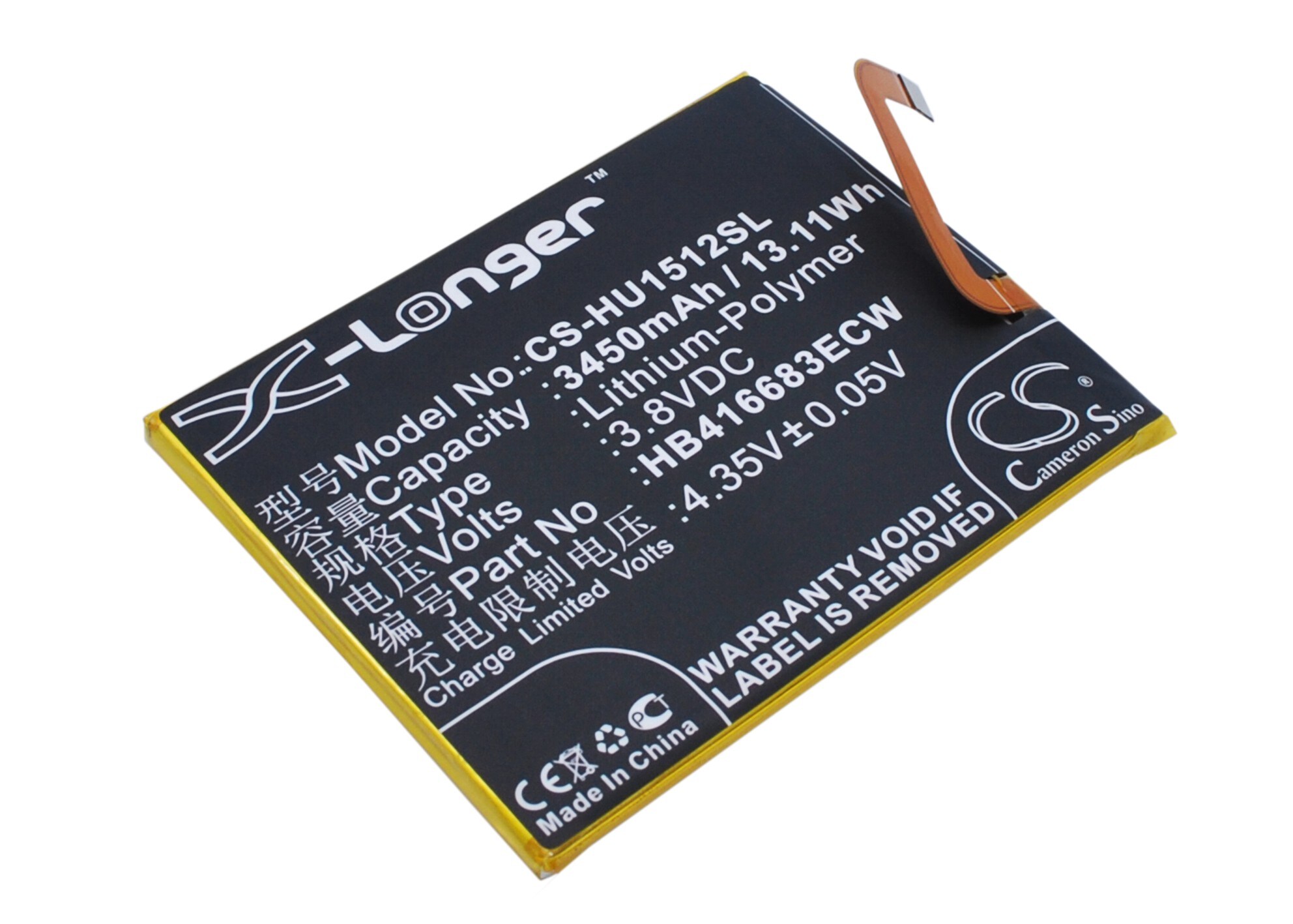 Batteri til smarttelefon, mobil for Google Nexus 6P, Nexus 6P A2, Nexus 6P A1