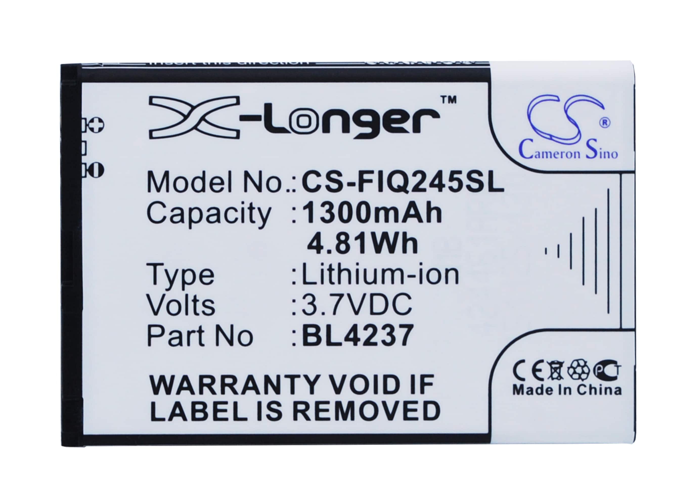 Batteri for SmartPhone, mobil for Fly IQ245, IQ430, IQ246 etc.