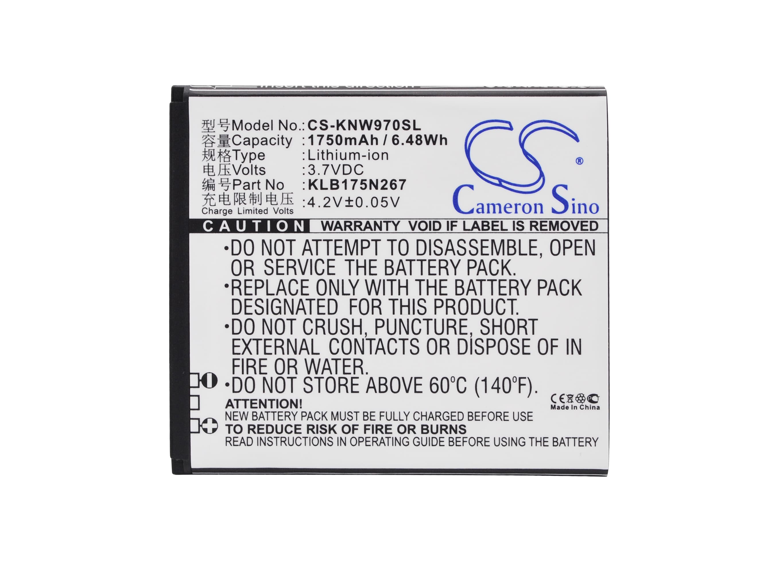 Batteri for SmartPhone, mobil for Fly W970 V973 V870, N970, N970S
