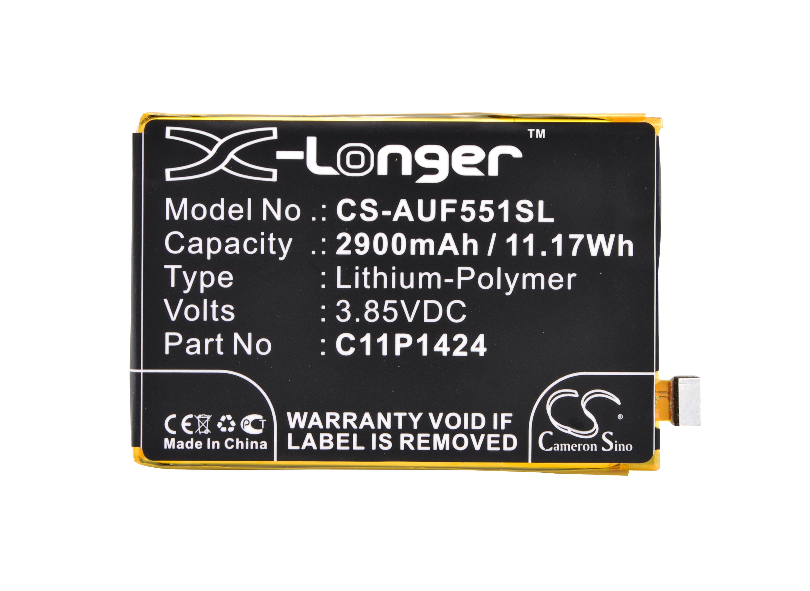 Batteri for SmartPhone, Mobil for Asus Zenfone 2 Deluxe, ZE551ML, ZE550ML og andre.