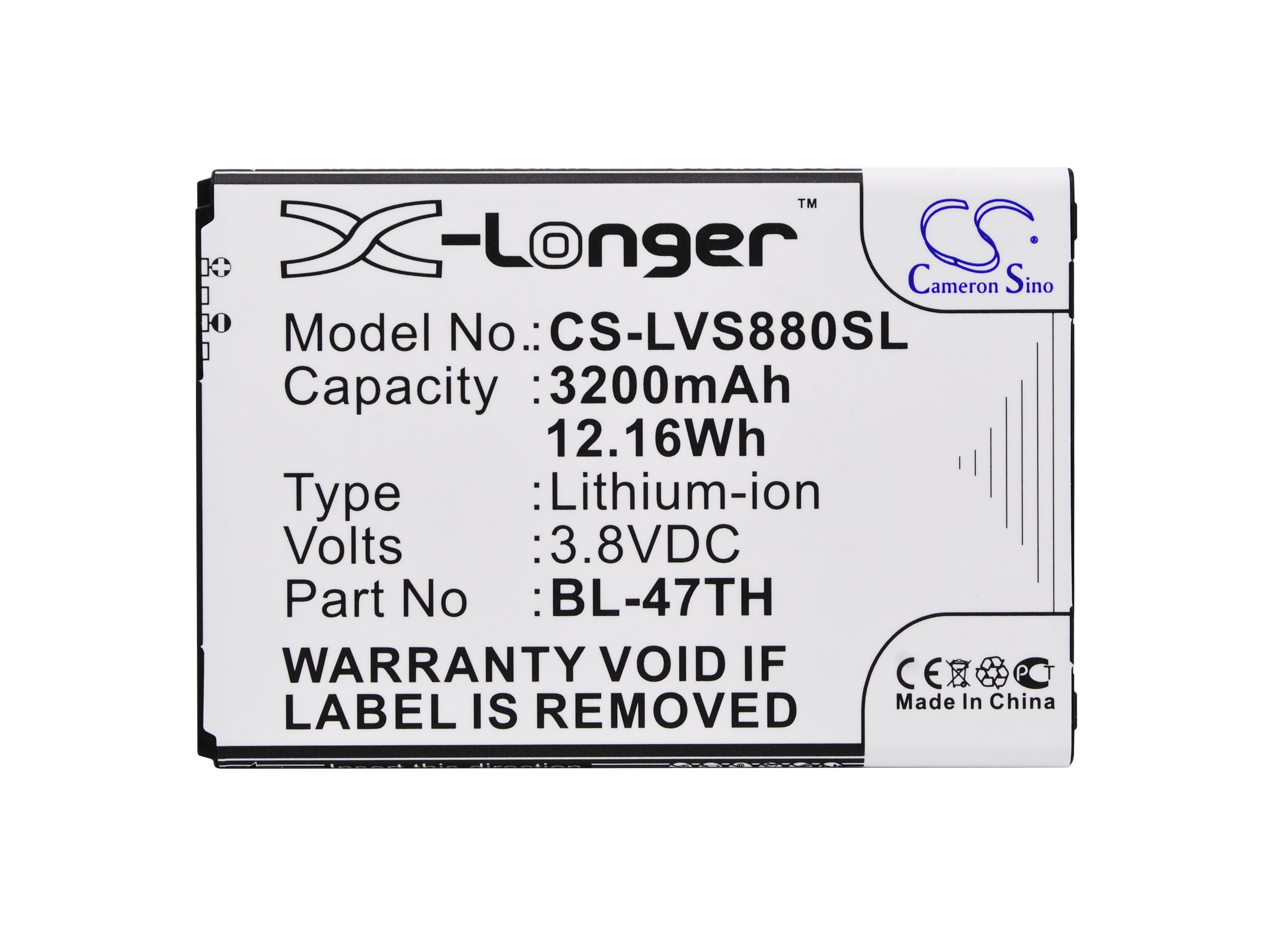 Batteri for SmartPhone, Mobil for LG G Pro 2, D838, D837 og andre.