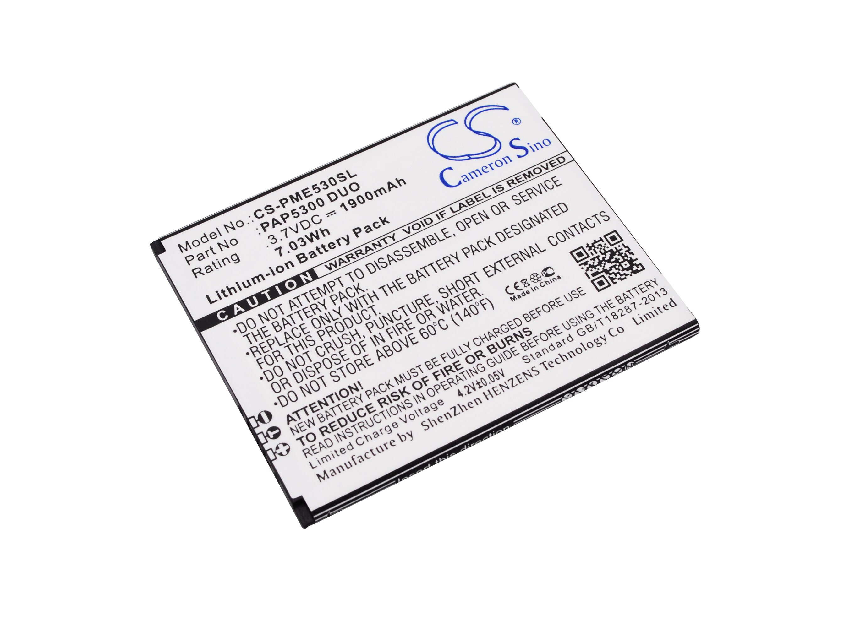 Batteri for SmartPhone, Mobil for Prestigio MultiPhone 5300 Duo