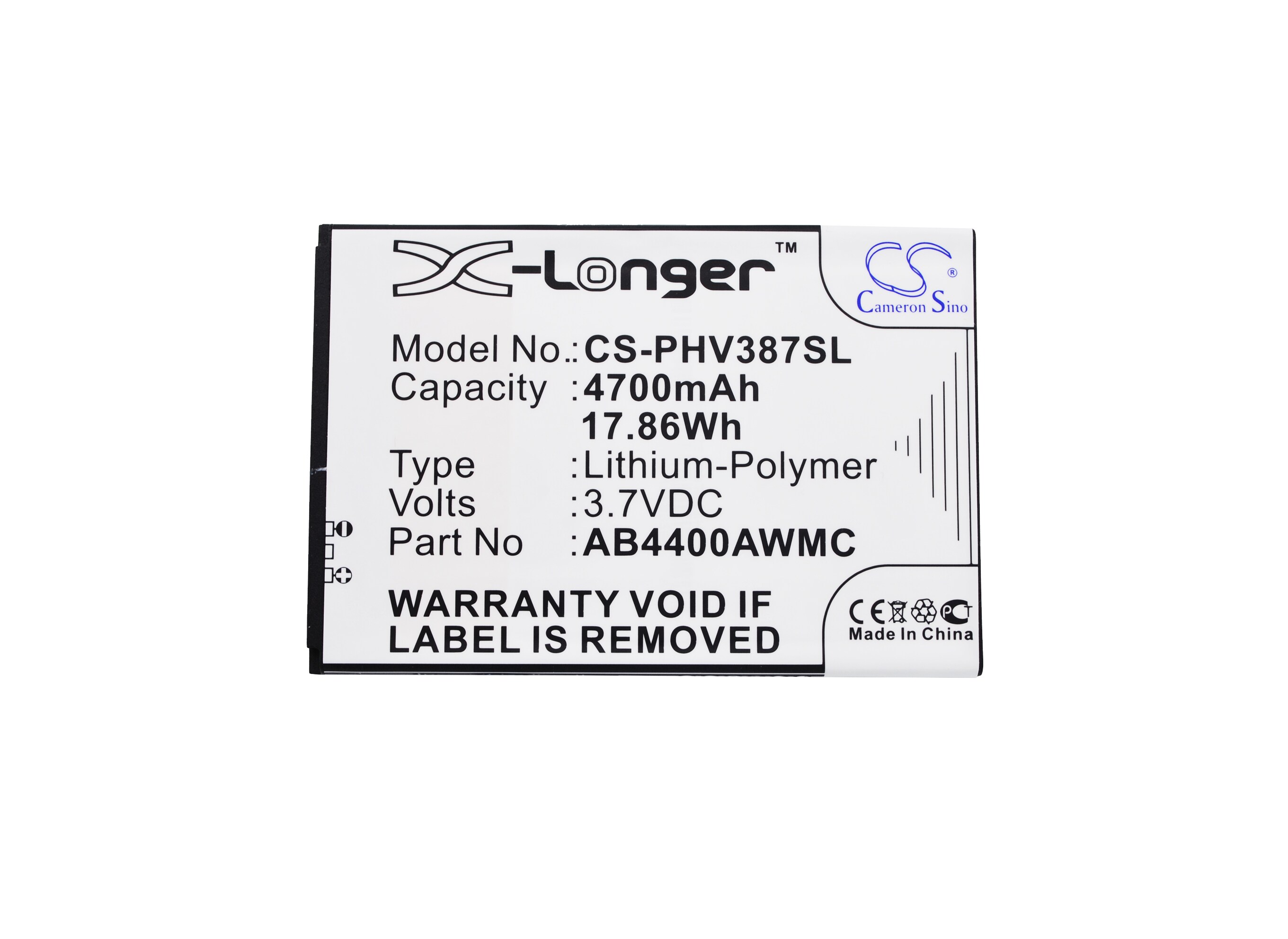 Batteri for SmartPhone, Mobil for Philips Xenium V387