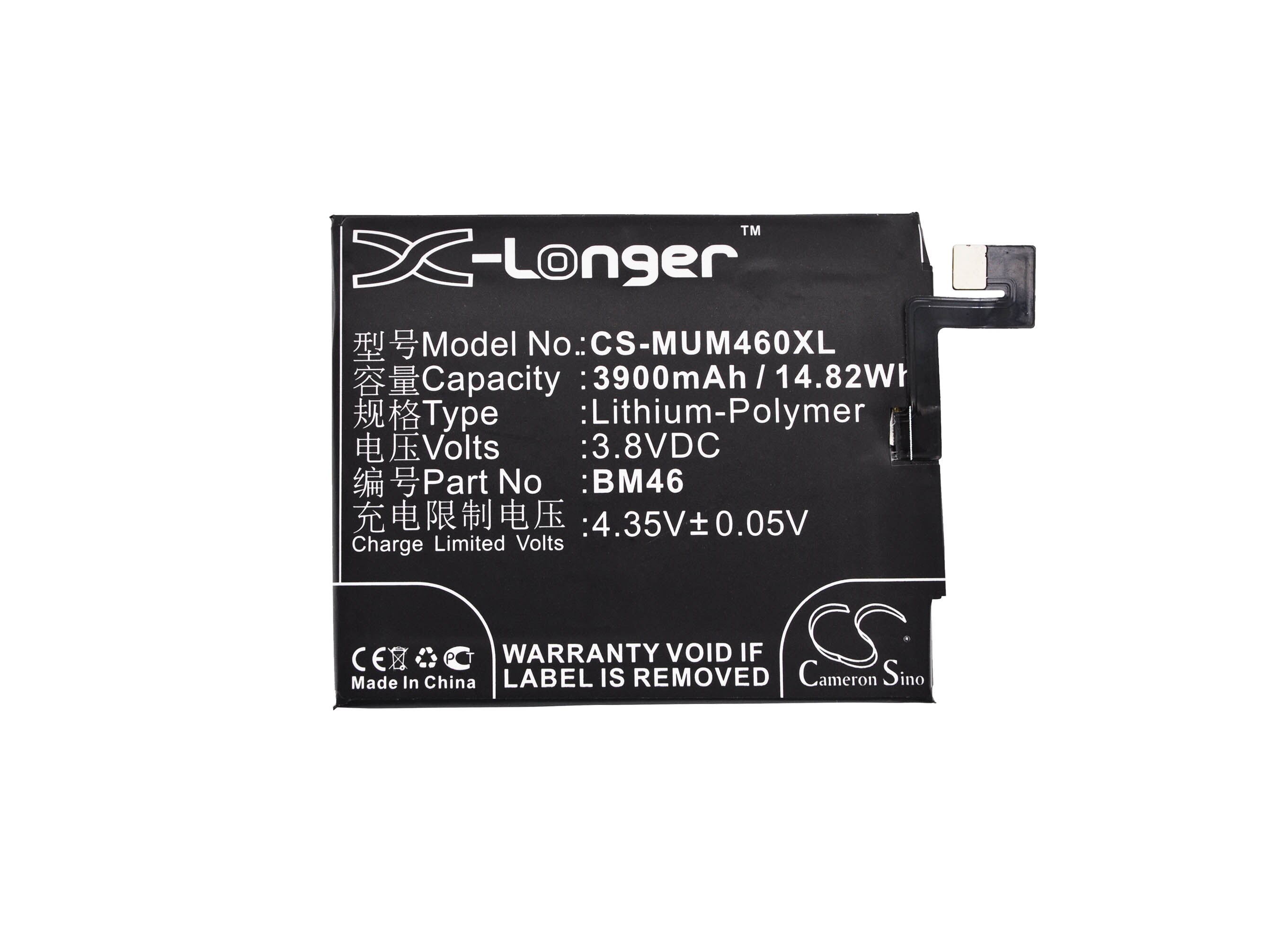 Batteri for SmartPhone, Mobil for Xiaomi 2015617, 2015611, Redmi Note 3 og andre.
