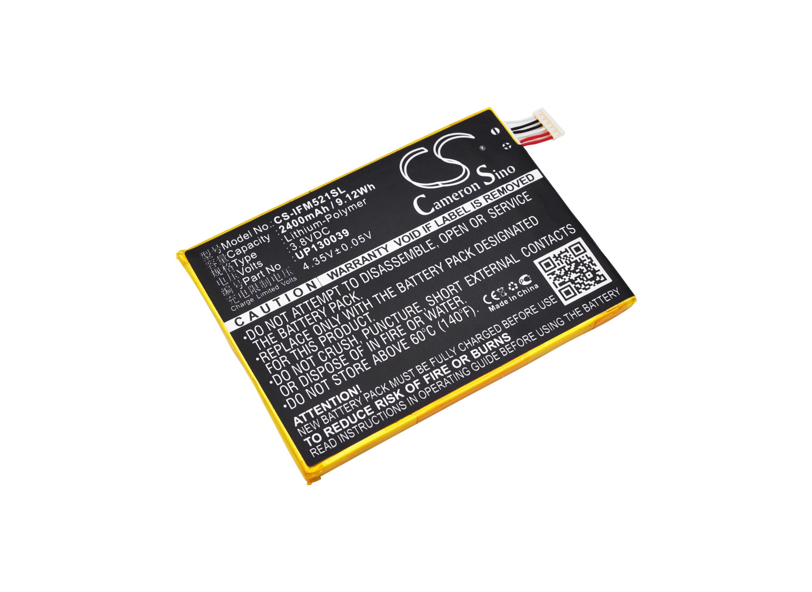 Batteri til smarttelefon, mobil for Infocus M521