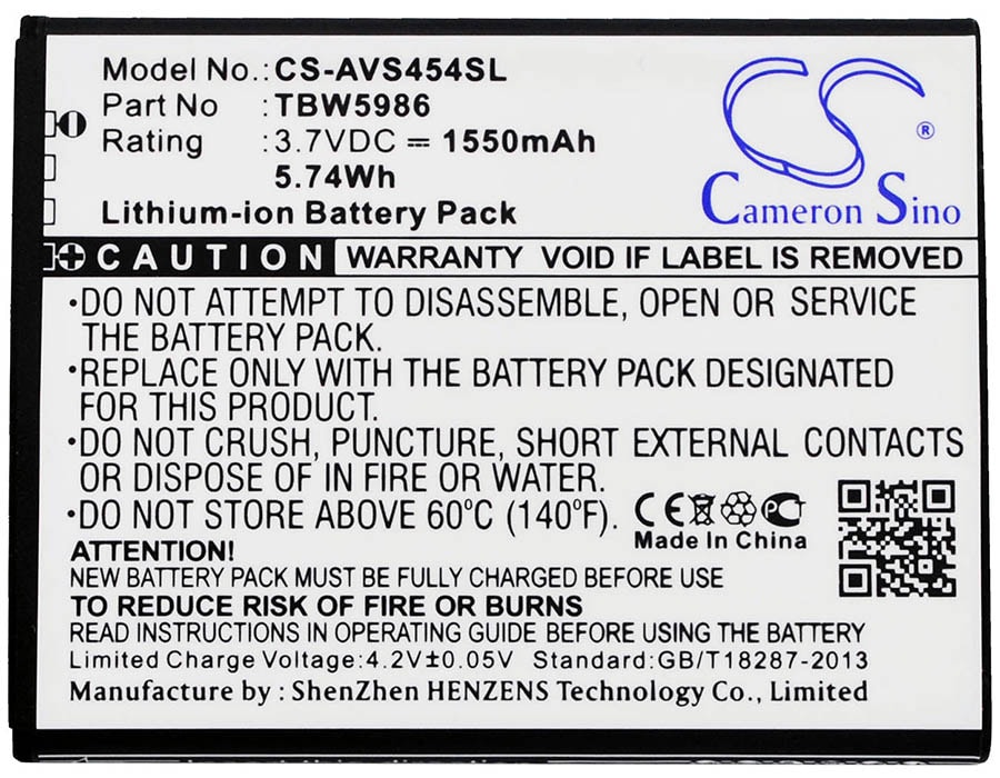 Batteri til smarttelefon, mobil for Archos 45 Helium 4G, 45b Helium 4g, 50c Neon
