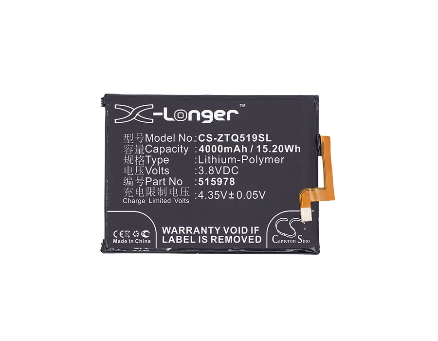 Batteri for SmartPhone, Mobil for ZTE Q519C, Q519E, Q519 og andre.