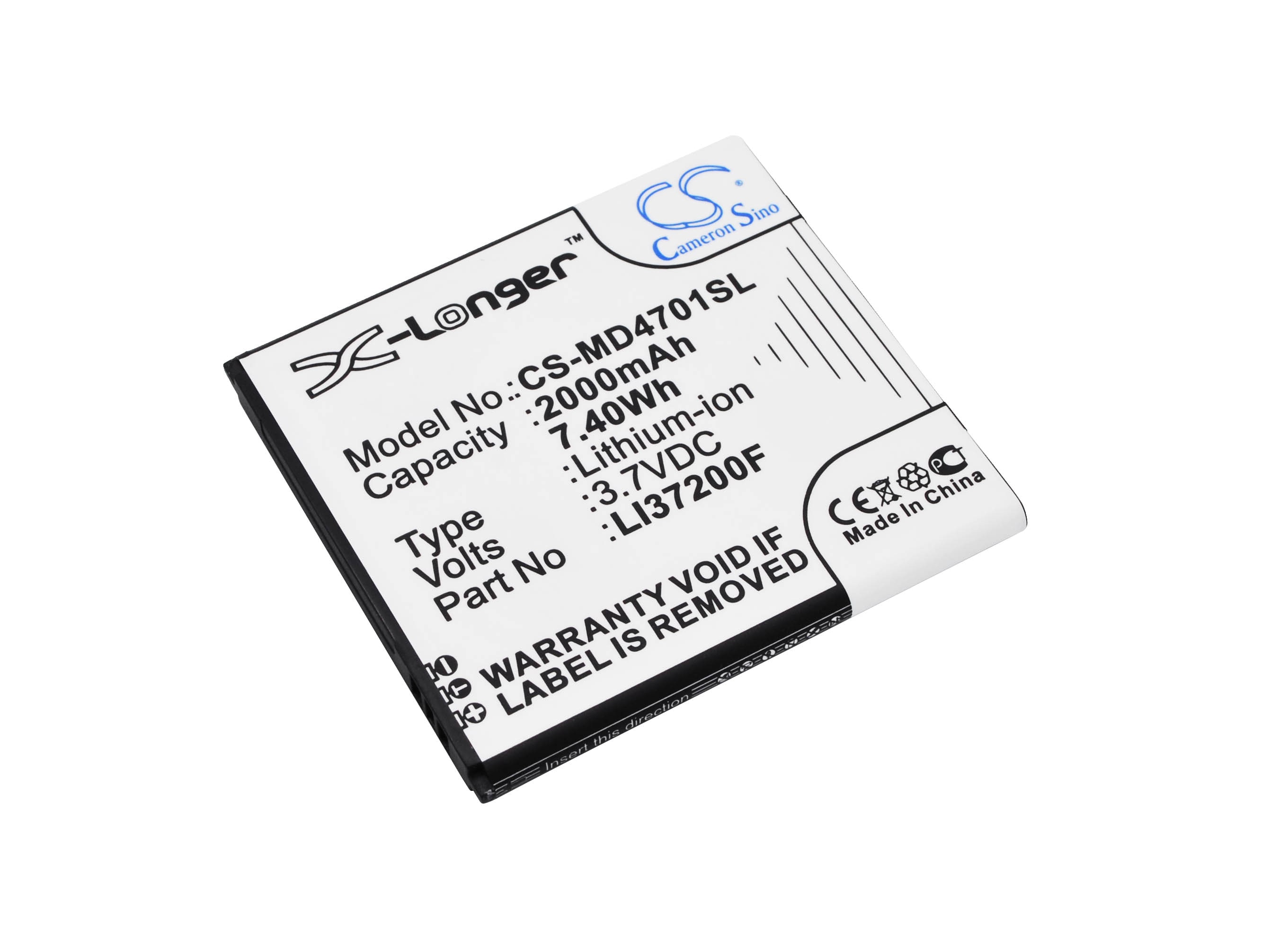 Batteri for SmartPhone, Mobil for Medion Life X4701, MD 98272, Smarttelefon X4701
