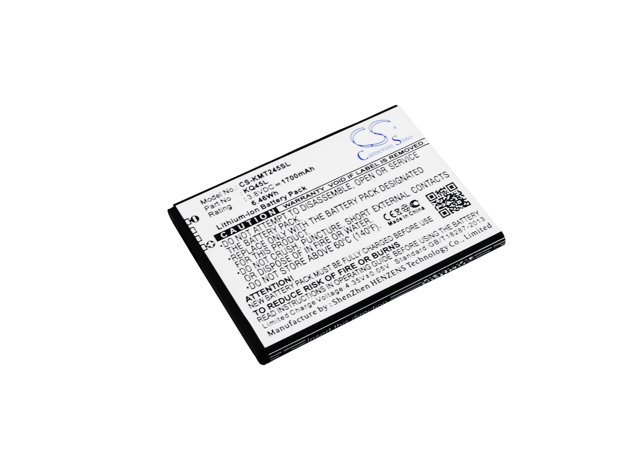 Batteri for smarttelefon, mobil for KAZAM Thunder2 4,5L, Thunder 2 4,5L