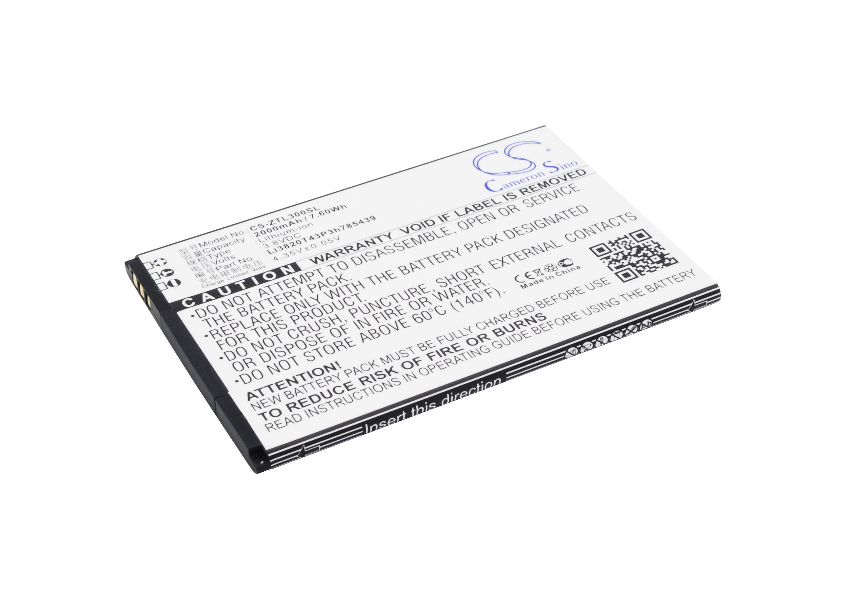 Batteri for SmartPhone, Mobil for ZTE Blade L3