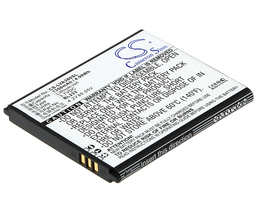 Batteri for SmartPhone, mobil for Lenovo A3600-D, A3800-D, A2800-D og andre.