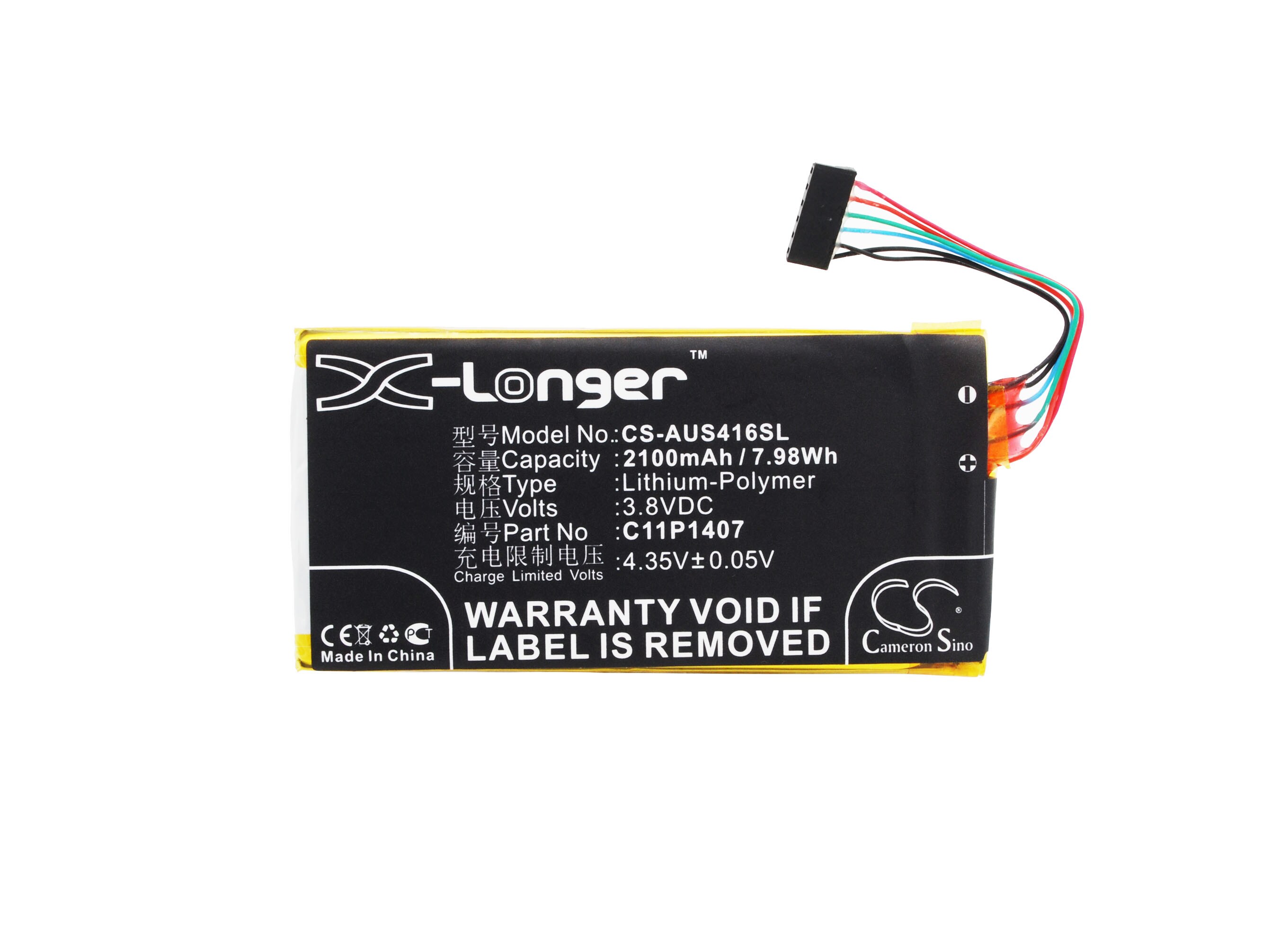 Batteri for SmartPhone, Mobil for Asus PadFone X Mini Station, T00SP, C11PHJM og andre.