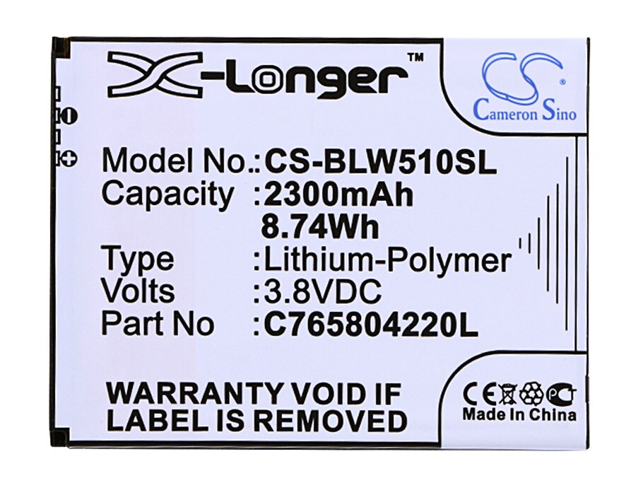 Batteri for SmartPhone, mobil for BLU Win HD, W510U, Life 8 osv.