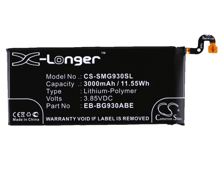 Batteri for SmartPhone, Mobil for Samsung Galaxy S7, SM-G930A, SM-G930F og andre.