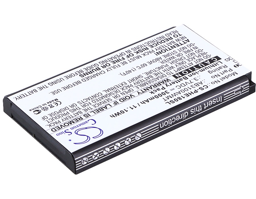 Batteri for SmartPhone, Mobil for Philips Xenium E180, CTE180BK, CTE180BK/00 og andre.