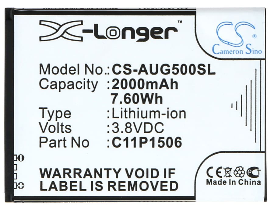 Batteri for SmartPhone, Mobil for Asus Live Dual SIM, G500TG, ZenFone Go 5.5 og andre.