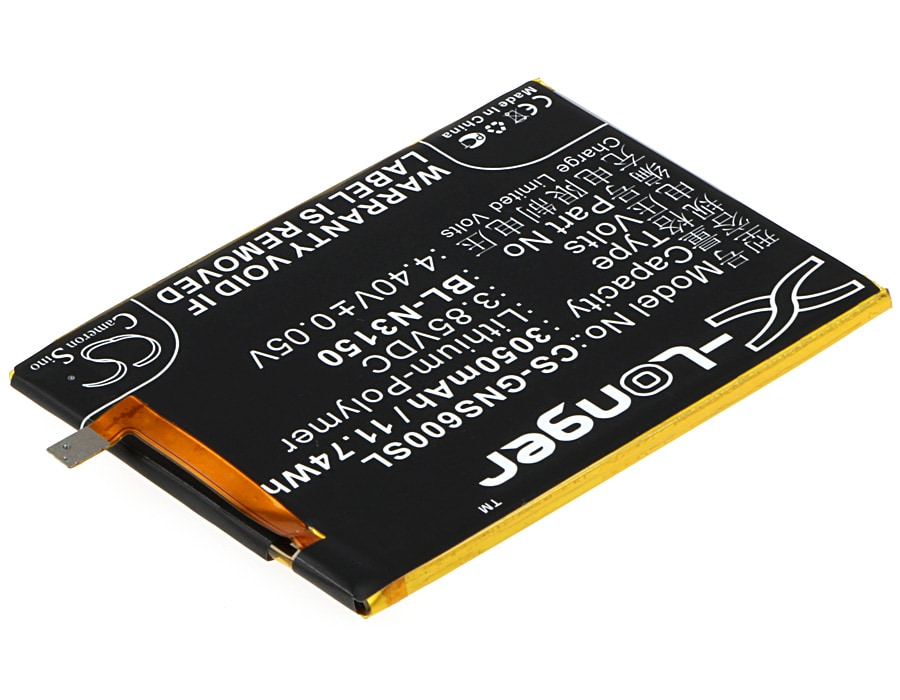 Batteri for SmartPhone, Mobil for GIONEE Elife S6, GN9010L Dual SIM, GN9010 og andre.