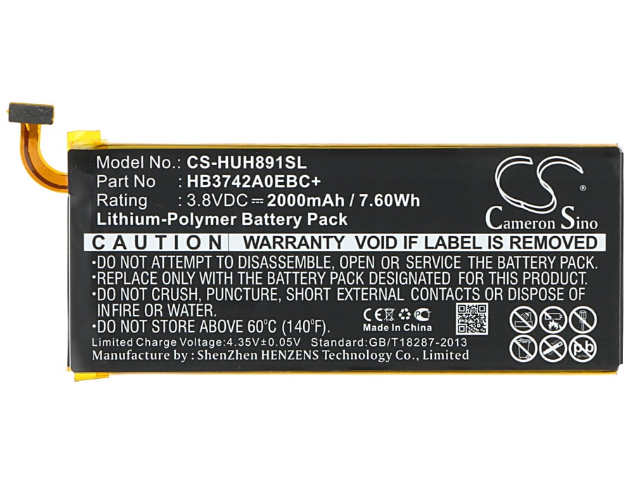 Batteri for SmartPhone, Mobil for Huawei H891L, Pronto, Ascend SnapTo og andre.