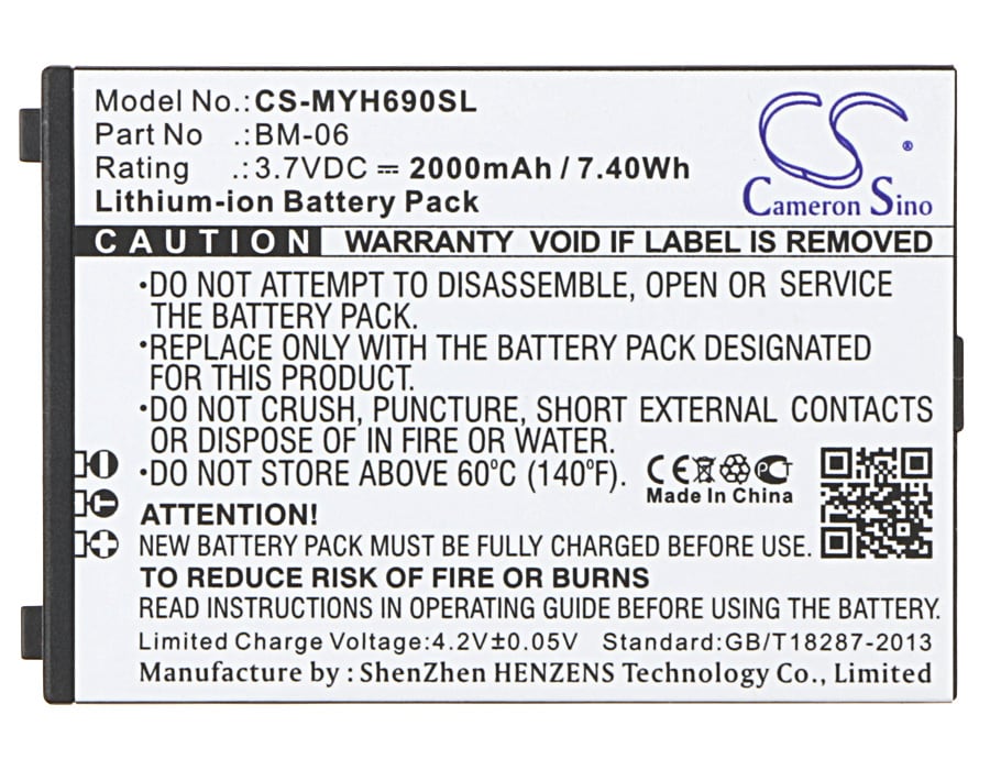 Batteri for SmartPhone, Mobil for myPhone Hammerjern, H-Smart