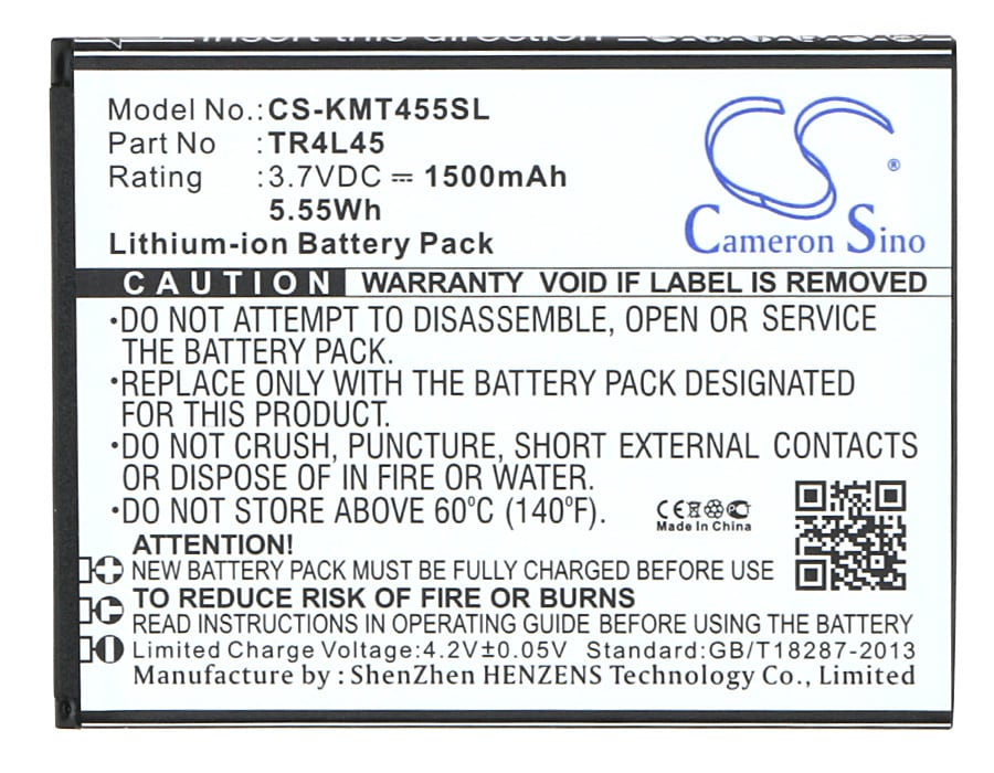 Batteri til smarttelefon, mobil for KAZAM Trooper 445L