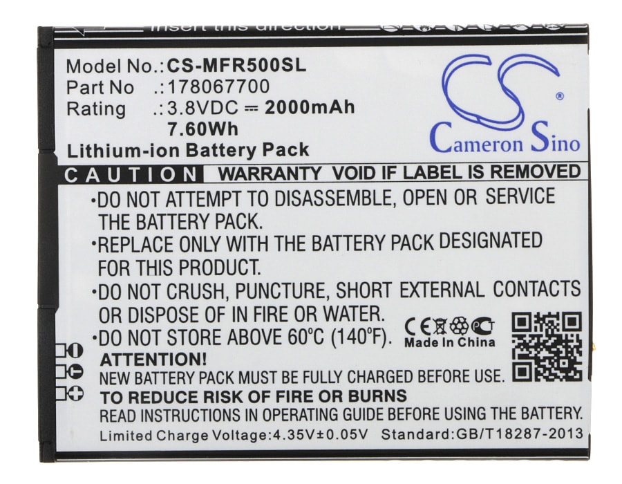 Batteri for SmartPhone, Mobil for Mobiwire Ahiga, Pegasus