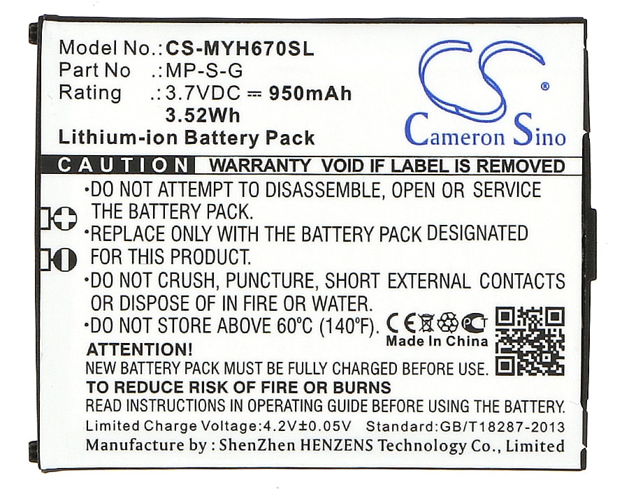 Batteri for SmartPhone, Mobil for Myphone 6670 City