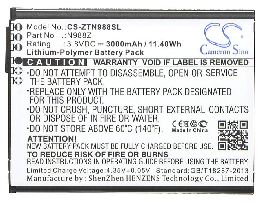 Batteri for SmartPhone, Mobil for ZTE N988Z