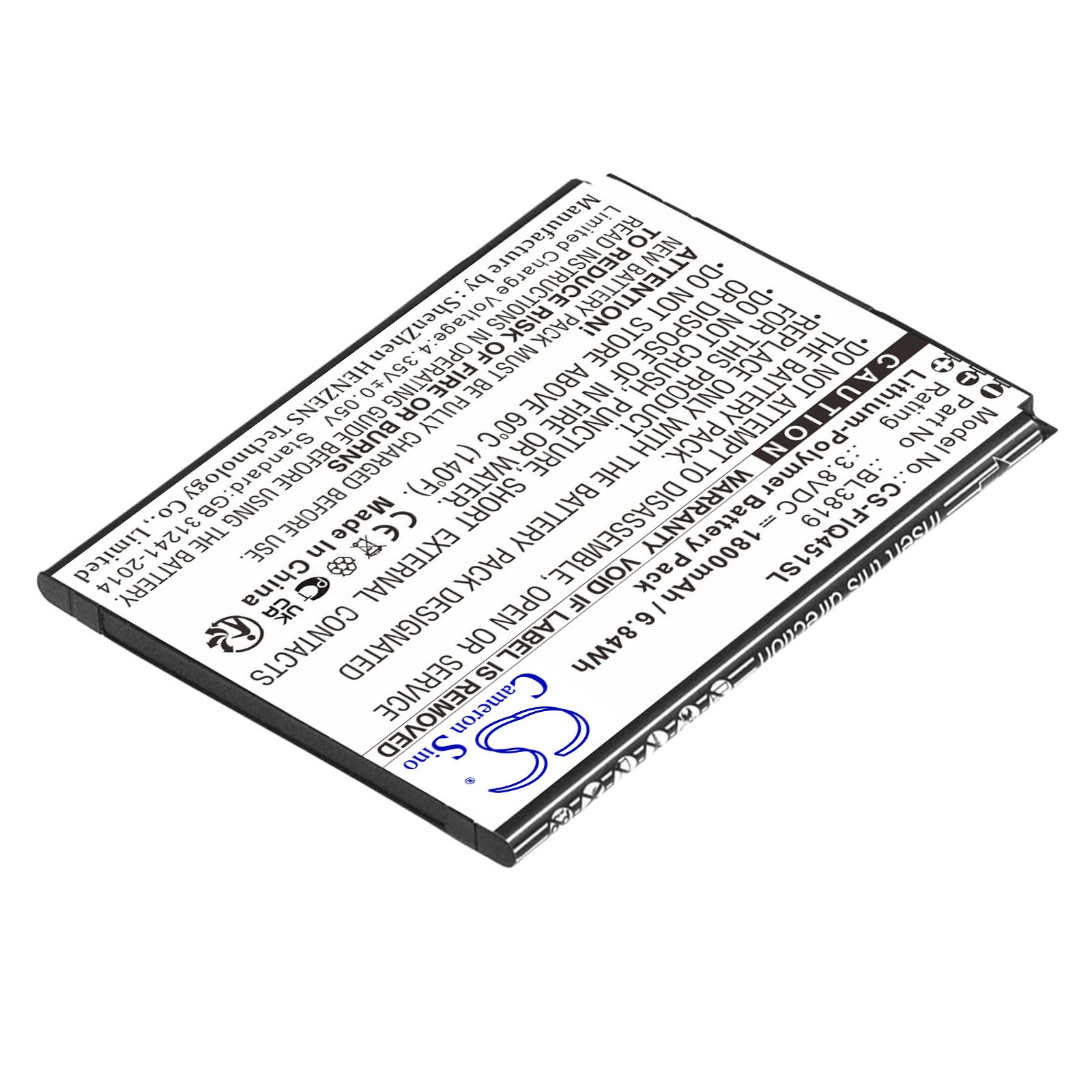 Batteri for SmartPhone, Mobil for Fly IQ4514, IQ4514 Quad EVO Tech 4