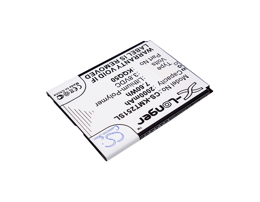Batteri til smarttelefon, mobil for KAZAM Thunder2 5.0, TH25014-01
