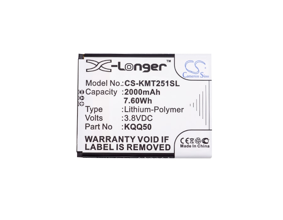 Batteri til smarttelefon, mobil for KAZAM Thunder2 5.0, TH25014-01