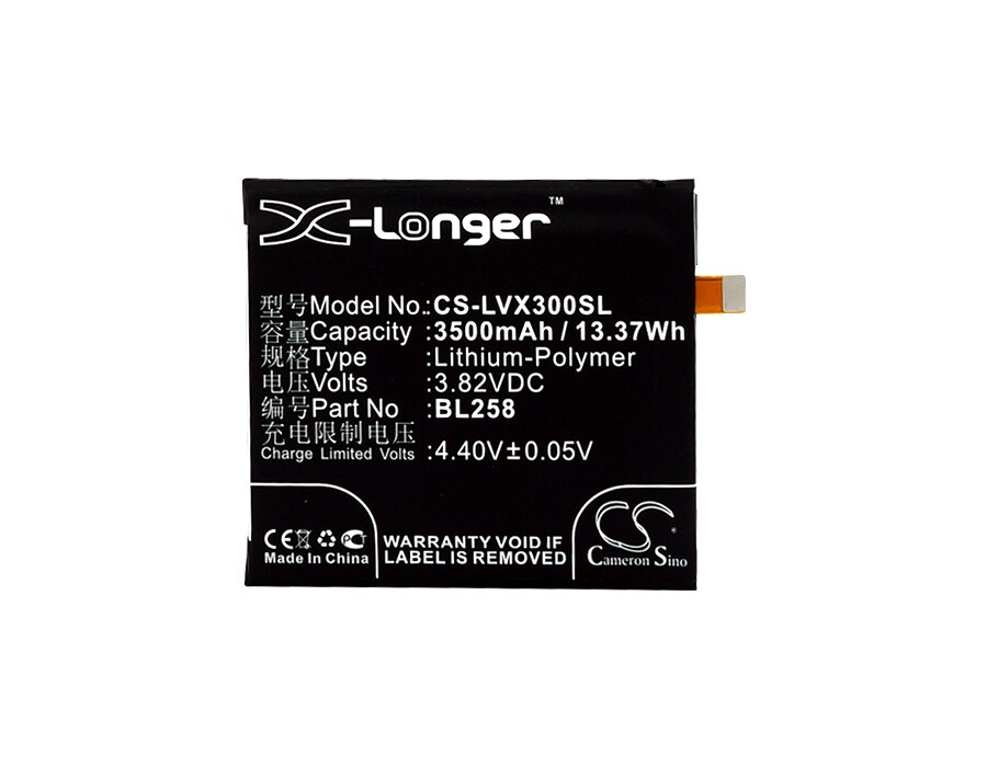 Batteri for SmartPhone, Mobil for Lenovo Vibe X3, X3c70, Lemon X3 og andre.