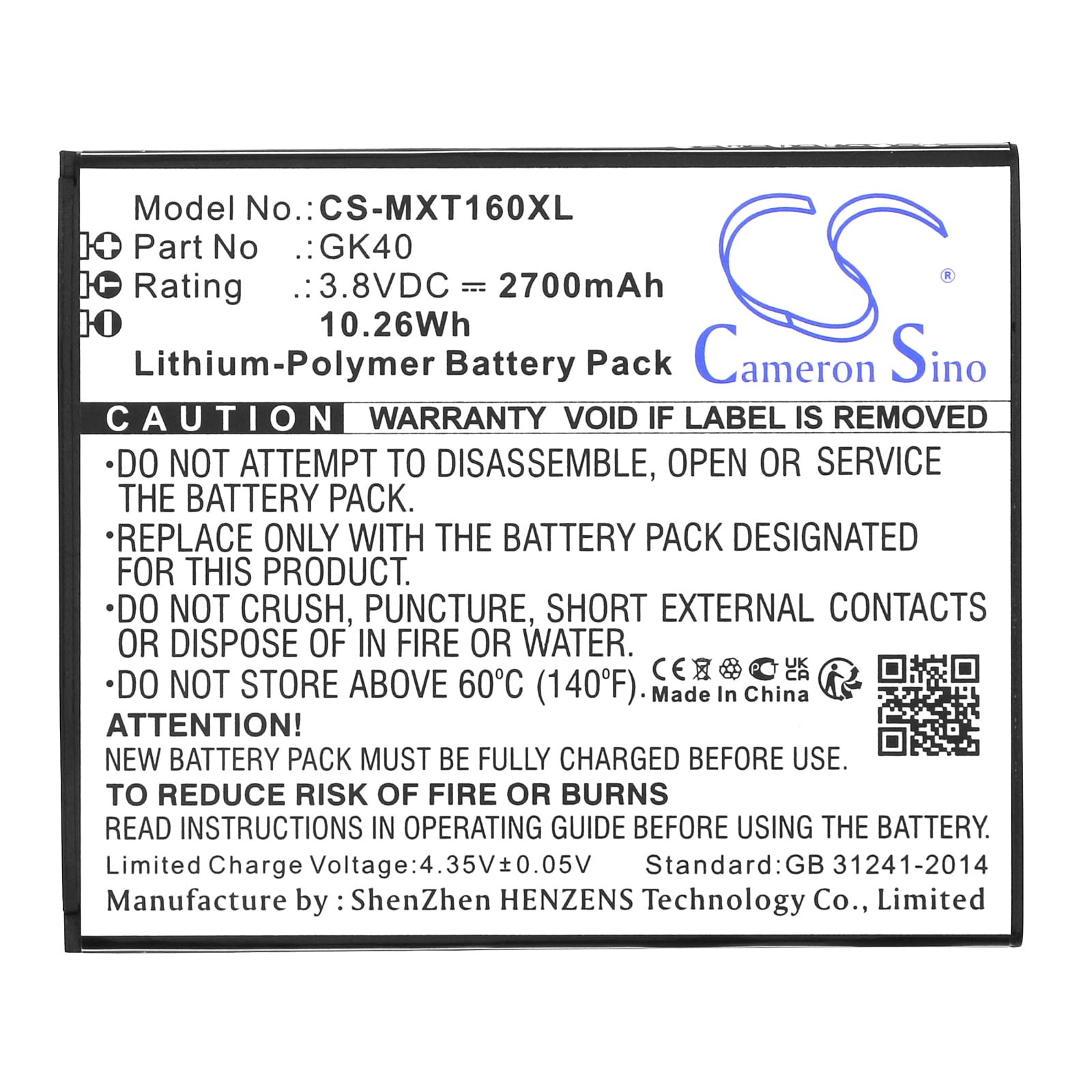 Batteri for SmartPhone, Mobil for Motorola Moto G4 Play, XT1607, XT1609 og andre.