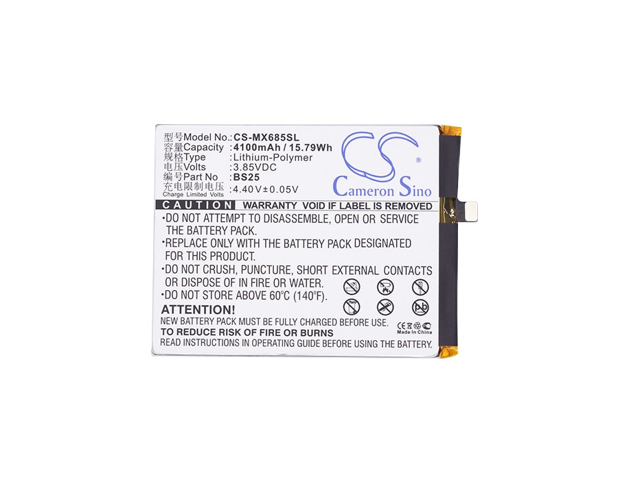 Batteri for SmartPhone, Mobil for MeiZu Meilan Max, M3 Max, S685Q etc.