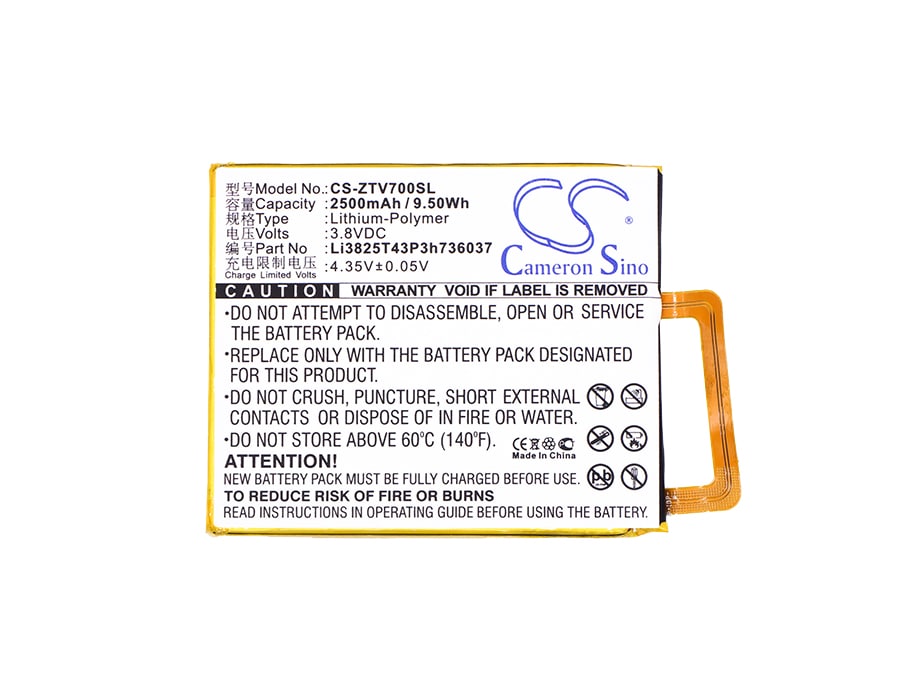 Batteri for SmartPhone, Mobil for ZTE V7, Blade V7, V7 Lite og andre.