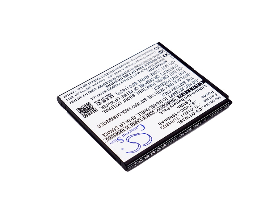 Batteri for SmartPhone, Mobil for Alcatel One Touch Pop D5, OT-5038, OT-5038A og andre.