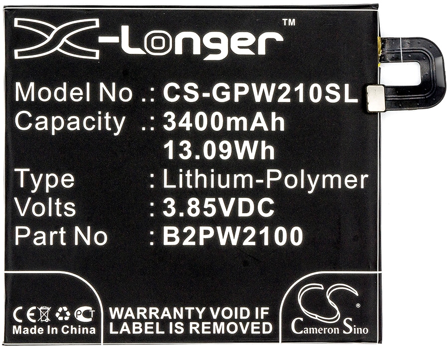 Batteri for SmartPhone, Mobil for Google Pixel XL, G-2PW2100, G-2PW2200 og andre.