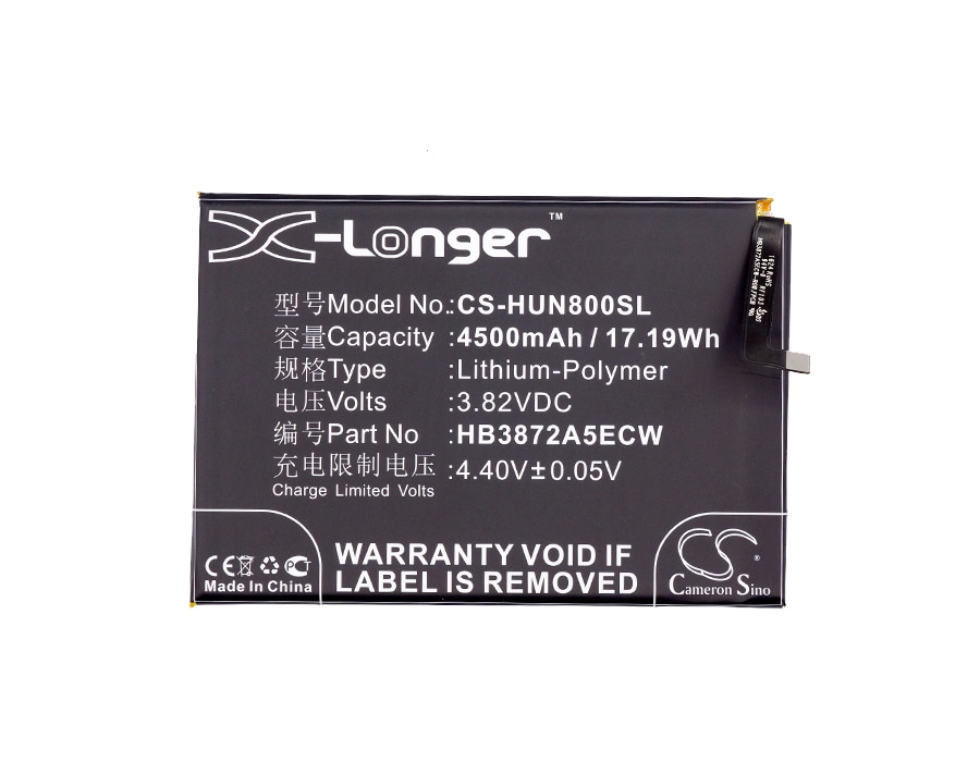 Batteri for SmartPhone, Mobil for Huawei Honor Note 8, Honor Note 8 Premium og andre.
