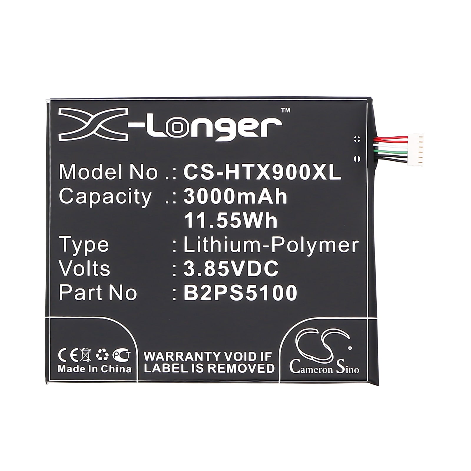 Batteri for SmartPhone, mobil for HTC One X9, One X9E, One X9u osv.