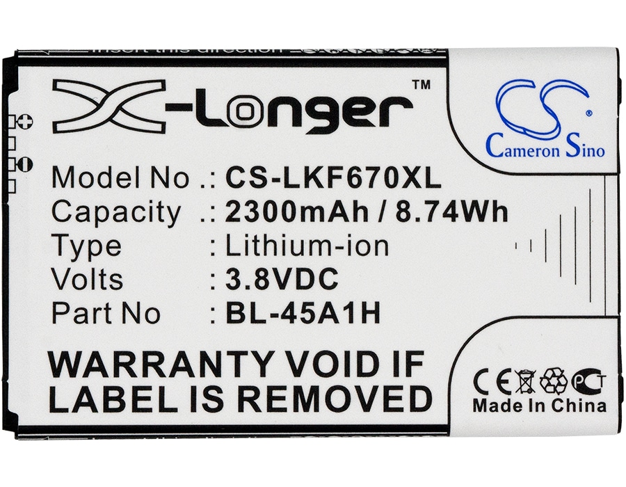 Batteri for SmartPhone, Mobil for LG K10, K420N, K10 4G LTE og andre.