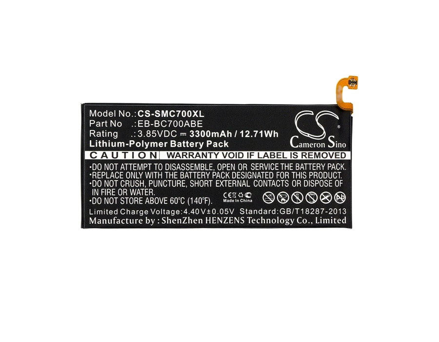Batteri for SmartPhone, Mobil for Samsung Galaxy C7, Galaxy C7 Duos, SM-C7000 og andre.