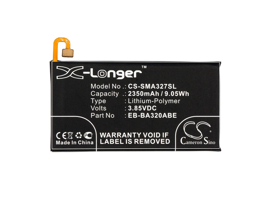 Batteri for SmartPhone, Mobil for Samsung Galaxy A3 2017, SM-A320, SM-A320FL og andre.