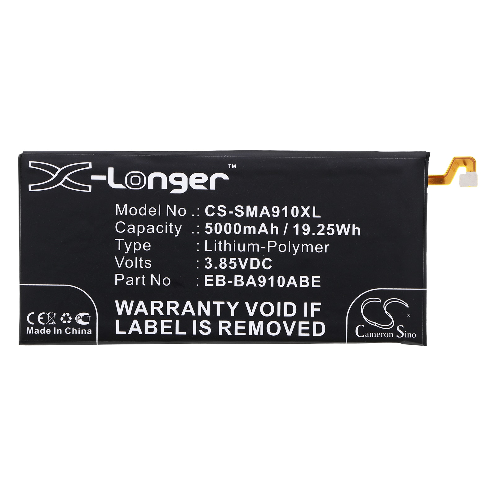 Batteri for SmartPhone, Mobil for Samsung Galaxy A9 Pro 2016, SM-A910F/DS og andre.